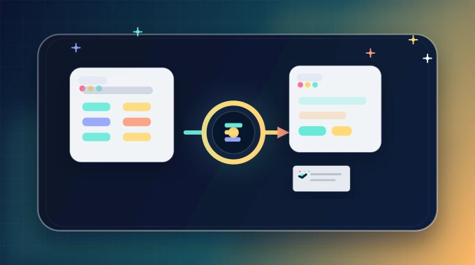 An editorial banner showing chaotic prompt cards turning into a structured AI operating panel with six clear command blocks.