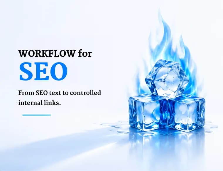 A simple workflow from approved URLs to linked, CMS-ready SEO text.