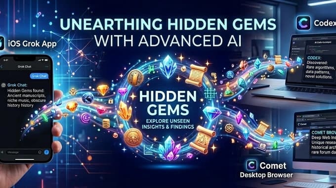 An editorial banner showing different AI apps exposing different capabilities across mobile, coding, and browser workflows.