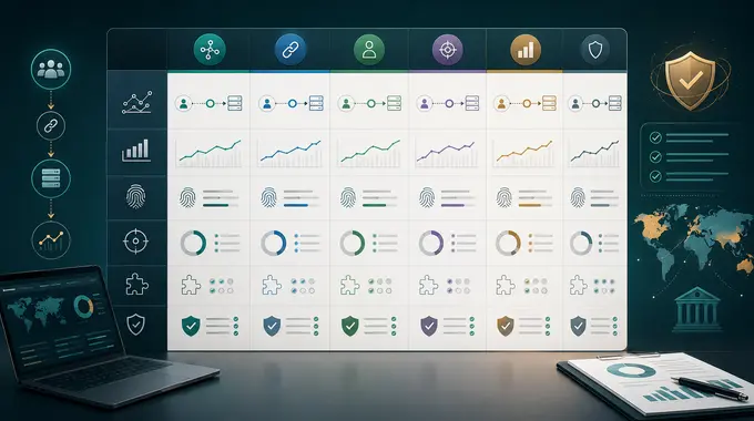 A legal-market gambling operator dashboard comparing affiliate tracking, reporting, and attribution across multiple software platforms.