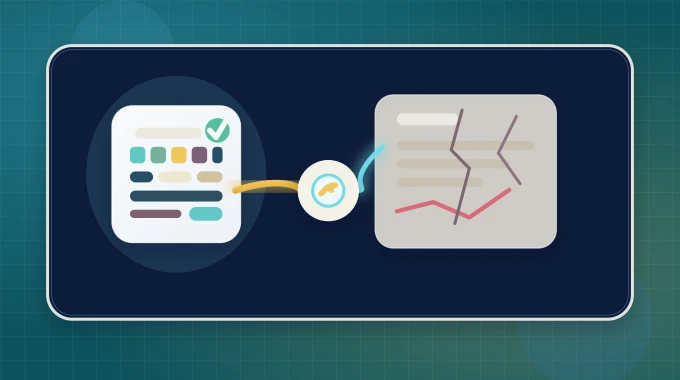 Editorial banner showing a small focused app outperforming a larger weaker product panel.
