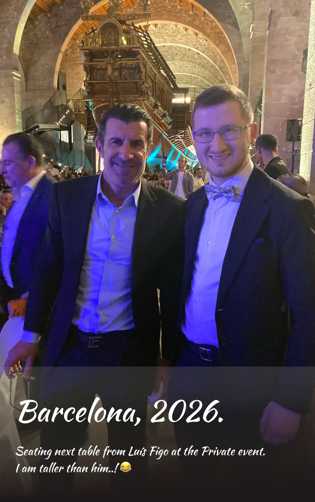 Luis Figo at Digitain private event in Barcelona