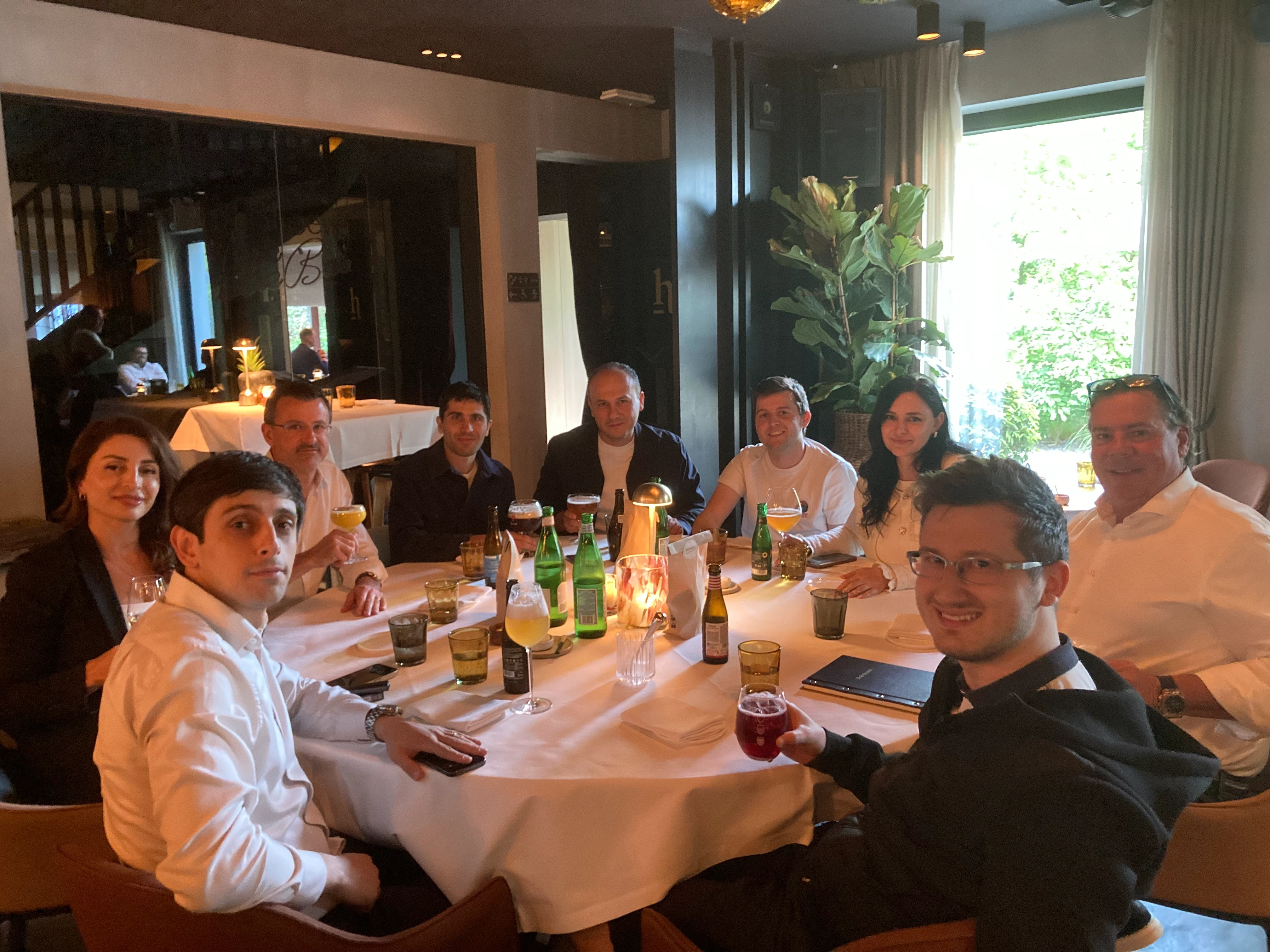 Project dinner after Digitain migration plan signing