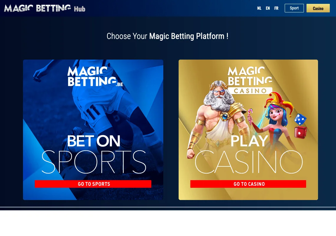 Screenshot of magicbettinghub.be