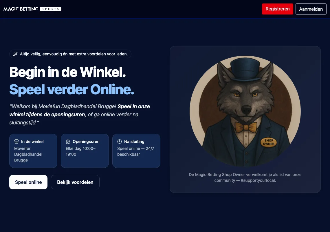 Screenshot of mdb.magicbettingsports.be