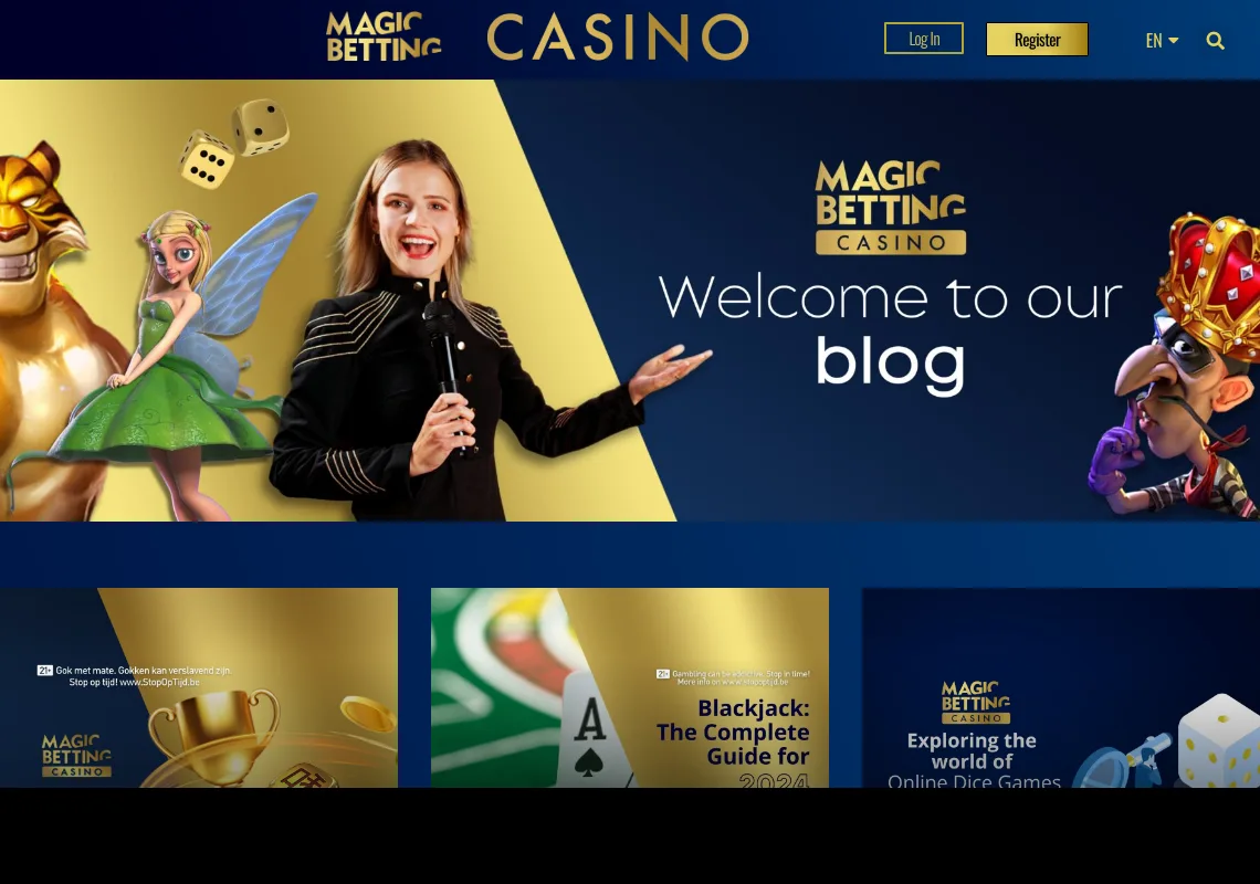 Screenshot of news.magicbettingcasino.be